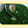 【離乳食・初期】つぶし野菜(ほうれん草)