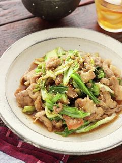 春キャベツと豚こまのスタミナ炒め-レシピのメイン写真