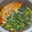 味染み簡単鍋内調理 豚とニラの辛味噌鍋