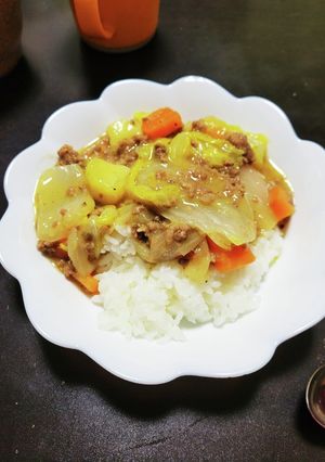 冷蔵庫に有るもので作るカレー風シチュー？-レシピのメイン写真