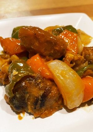 鯖水煮缶で酢豚ならぬ酢鯖！-レシピのメイン写真