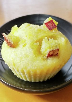 薩摩芋甘煮で卵あり☆HMさつま芋蒸しパン-レシピのメイン写真
