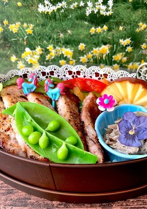 令和四年　ポークソテー弁当-レシピのメイン写真