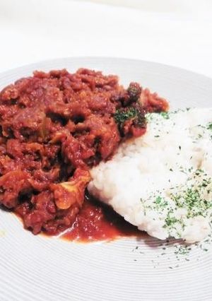 ちりめんキャベツとポークのトマ味噌煮込み-レシピのメイン写真