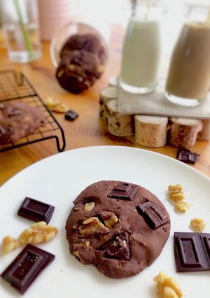 米粉でざくざくチョコナッツクッキー-レシピのメイン写真