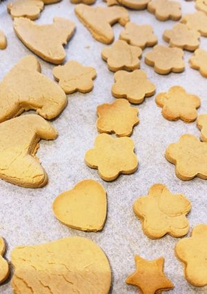 簡単・米粉のきな粉たっぷりクッキー-レシピのメイン写真