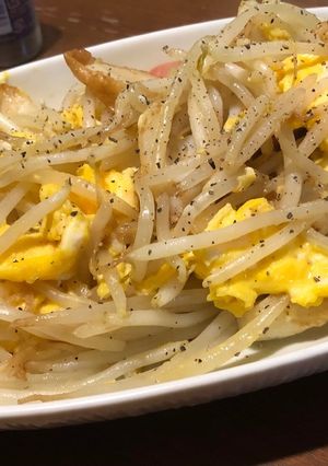 もやしと竹輪のふわふわ卵炒め♪-レシピのメイン写真