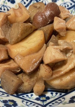 簡単 とり肉の柳川風煮-レシピのメイン写真