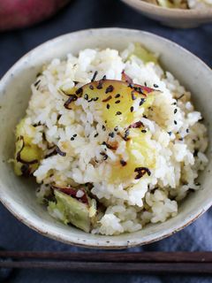 さつまいもの塩昆布バターごはん-レシピのメイン写真