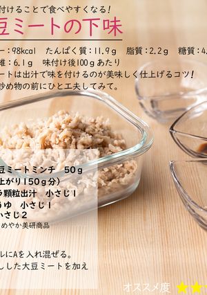 大豆ミートの下味-レシピのメイン写真