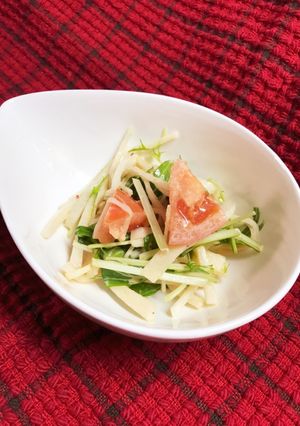 大根と水菜とトマトのコチュジャンマヨ和え-レシピのメイン写真