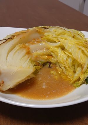 白菜大量消費！白菜ステーキ　みそバター味-レシピのメイン写真