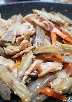 豚肉入り五目きんぴら-レシピのメイン写真