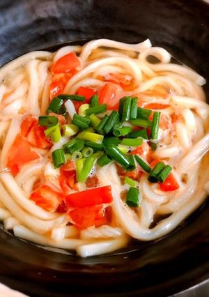 簡単トマトうどん-レシピのメイン写真