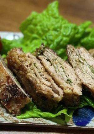 ミルフィーユ風★醤油麹豚こまと大葉-レシピのメイン写真