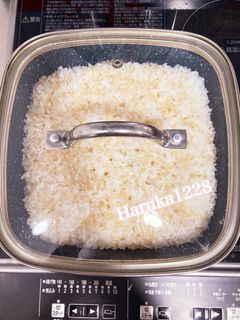 フレーバーストーンでお米を炊く(玄米入)-レシピのメイン写真