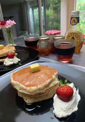フワフワパンケーキの生地-レシピのメイン写真