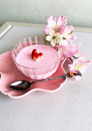 桜プリン-レシピのメイン写真