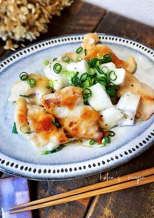 鶏胸肉とはんぺんの醤油チーズ焼き-レシピのメイン写真