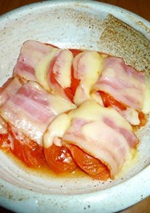 トマトのベーコン巻きチーズ焼き-レシピのメイン写真