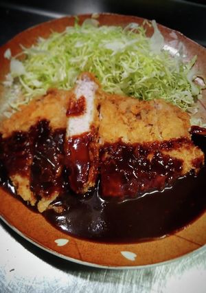 デミ味噌ソースの豚カツ❨(@≧↺≦@)❩-レシピのメイン写真