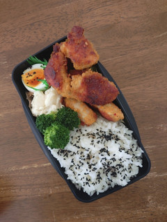 鶏胸肉のカレーパン粉焼き男子弁当♪-レシピのメイン写真