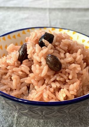 色々なお豆で♪お赤飯-レシピのメイン写真