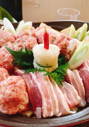 お鍋に　ロウソク付き大根ケーキ風-レシピのメイン写真