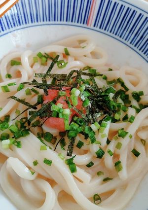 かんたんおいしい！たらこバターうどん-レシピのメイン写真