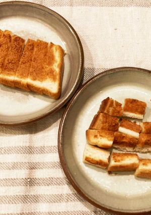 【離乳食9か月〜】きな粉トースト-レシピのメイン写真