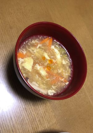 白菜でサンラータン風スープ覚書-レシピのメイン写真