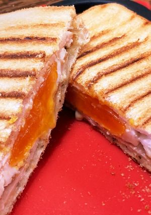 ハムエッグホットサンド-レシピのメイン写真