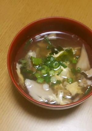 創味の白だしでお吸い物-レシピのメイン写真