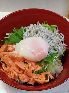 茹で鮭としらす丼-レシピのメイン写真