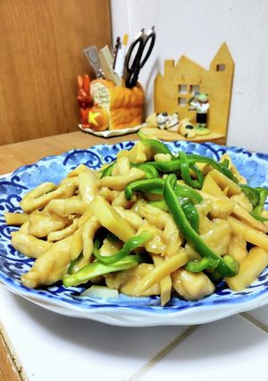 胸肉を柔らかく♡青椒肉絲風炒め-レシピのメイン写真
