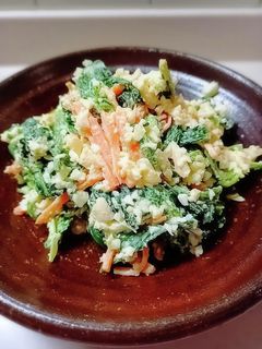 新生姜タルタルのほうれん草サラダ-レシピのメイン写真