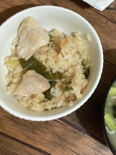 鶏肉と葱の炊き込みご飯-レシピのメイン写真