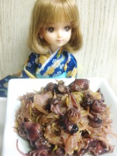 リカちゃん♡蛍いかニンニクマヨ炒め ࣪⭑-レシピのメイン写真