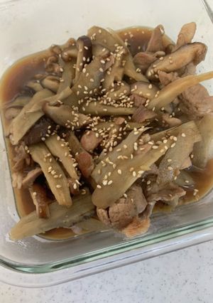 豚こまとごぼう、椎茸のしぐれ煮風-レシピのメイン写真