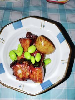 ☆豚の角煮の肉じゃが-レシピのメイン写真