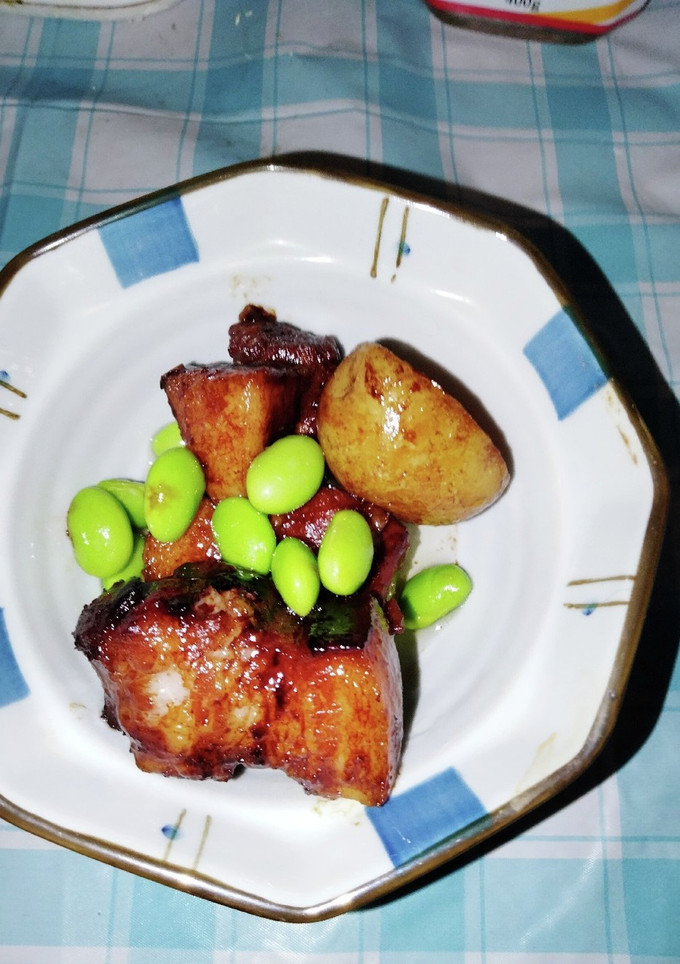 ☆豚の角煮の肉じゃが-レシピのメイン写真