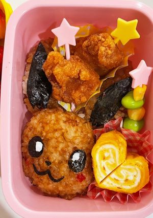 ポケモン　イーブイ　お弁当　キャラ弁-レシピのメイン写真