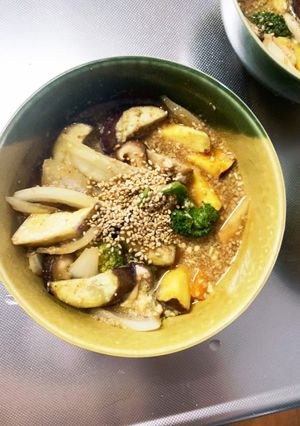 根菜茄子肉無オイスター炒味温野菜サラダ-レシピのメイン写真