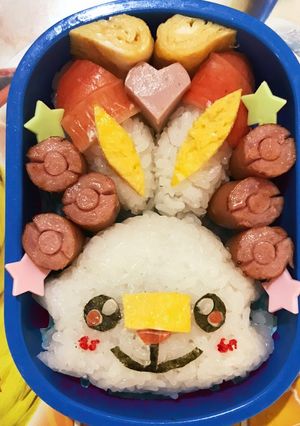 ポケモン　ヒバニー　お弁当　キャラ弁-レシピのメイン写真