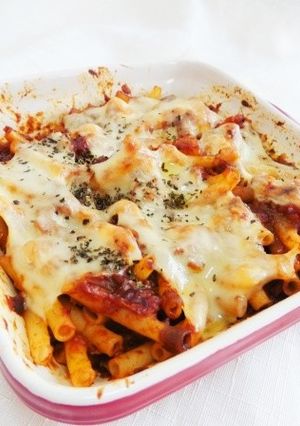 マカロニのトマ味噌煮込みソースグラタン-レシピのメイン写真