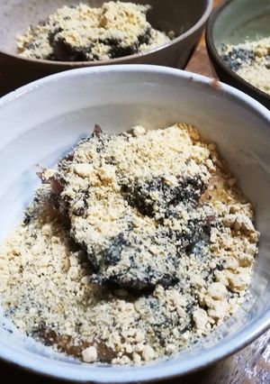 黒ごま、きなこ、あんこバター餅-レシピのメイン写真