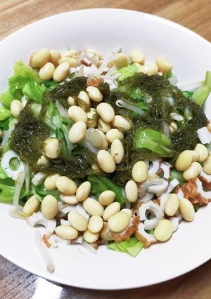 簡単！ゆでキャベツともやしの豆サラダ-レシピのメイン写真