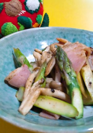 アスパラ・ベーコンバター醤油炒め-レシピのメイン写真