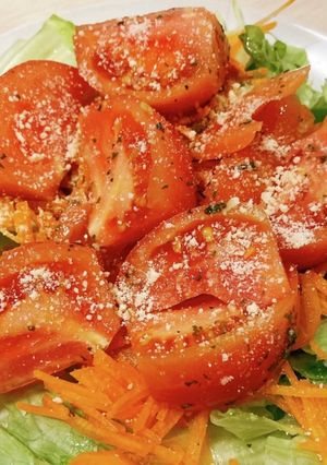 マリネ風トマトのっけサラダ-レシピのメイン写真