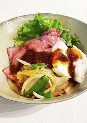 パッと出来るローストビーフ丼-レシピのメイン写真